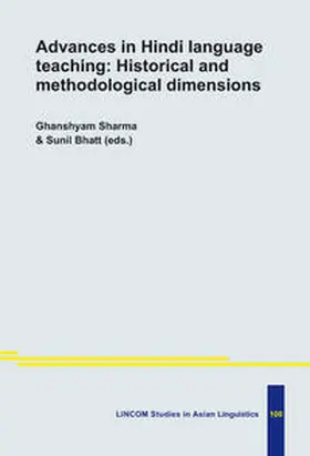 Sharma / Bhatt |  Advances in Hindi language teaching: Historical and methodological dimensions | Buch |  Sack Fachmedien