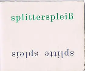 Avenstroup |  Splittespleis. splitterspleiß | Buch |  Sack Fachmedien