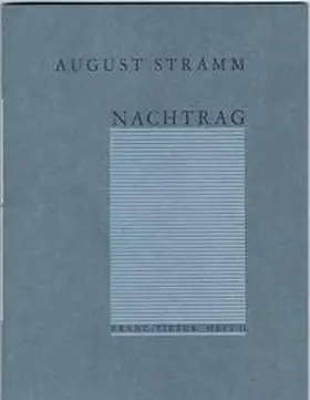 Stramm |  Nachtrag | Buch |  Sack Fachmedien