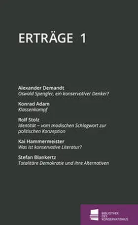Demandt / Förderstiftung Konservative Bildung und Forschung (FKBF) / Adam |  Erträge | Buch |  Sack Fachmedien