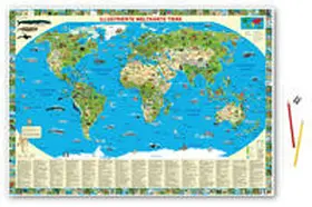 Schönhoff / Krüger |  Illustrierte Weltkarte Tiere | Sonstiges |  Sack Fachmedien