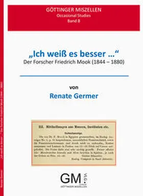 Germer |  "Ich weiß es besser …" | Buch |  Sack Fachmedien