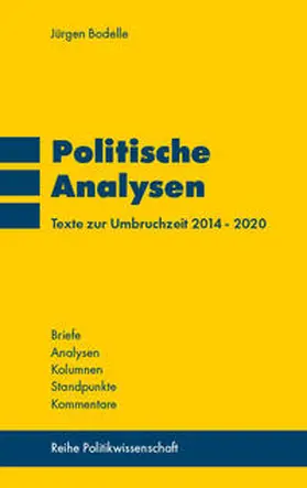 Bodelle |  Politische Analysen | Buch |  Sack Fachmedien