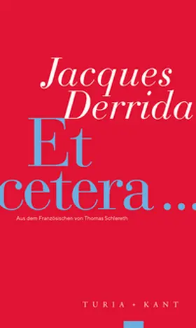 Derrida |  Et cetera | Buch |  Sack Fachmedien