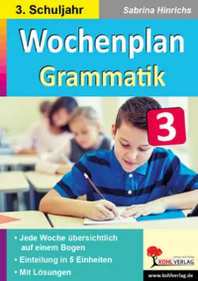 Schrödel |  Wochenplan Grammatik / Klasse 3 | Buch |  Sack Fachmedien