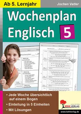 Vatter |  Wochenplan Englisch 5 | Buch |  Sack Fachmedien