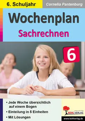 Pantenburg | Wochenplan Sachrechnen / Klasse 6 | Buch | 978-3-98558-281-5 | www2.sack.de