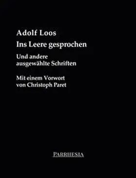 Loos |  Ins Leere gesprochen | Buch |  Sack Fachmedien