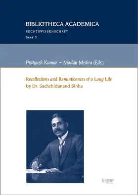 Kumar / Mishra |  "Recollections and Reminiscences of a Long Life" by Dr. Sachchidanand Sinha | Buch |  Sack Fachmedien