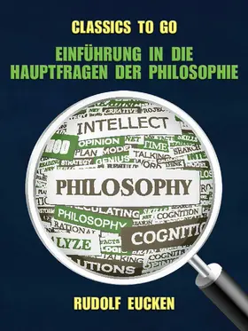 Eucken |  Einführung in die Hauptfragen der Philosophie | eBook | Sack Fachmedien