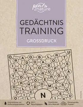 pen2nature |  Gedächtnistraining Großdruck. Bunter Rätselmix in Großschrift | Buch |  Sack Fachmedien