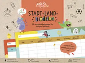 pen2nature |  Stadt-Land-Blödsinn. Bunter Spiele-Block für Kinder ab 8 Jahren | Buch |  Sack Fachmedien