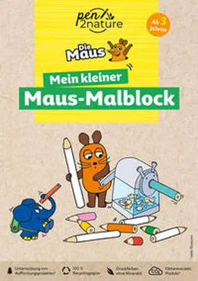 pen2nature |  Mein kleiner Maus-Malblock. Nachhaltiges Malen für Kinder ab 3 Jahren | Buch |  Sack Fachmedien