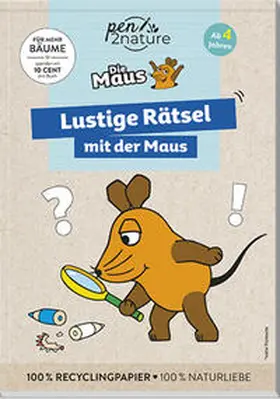 pen2nature |  Lustige Rätsel mit der Maus. Bunter Rätselblock für Kinder ab 4 Jahren | Buch |  Sack Fachmedien