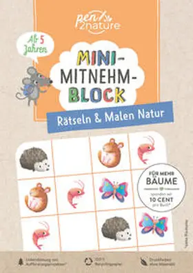 Mini-Mitnehm-Block Rätseln & Malen Natur | Buch | 978-3-98764-077-3 | www2.sack.de