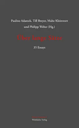 Adamek / Breyer / Kleinwort |  Über lange Sätze | Buch |  Sack Fachmedien