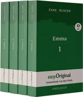 EasyOriginal Verlag / Austen |  Emma - Teile 1-4 (Buch + 4 MP3 Audio-CD) - Lesemethode von Ilya Frank - Zweisprachige Ausgabe Englisch-Deutsch | Buch |  Sack Fachmedien