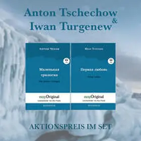 Tschechow / Turgenew / Frank |  Anton Tschechow & Iwan Turgenew Softcover (Bücher + 2 MP3 Audio-CDs) - Lesemethode von Ilya Frank | Buch |  Sack Fachmedien