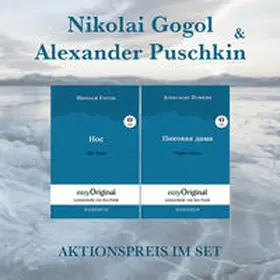 EasyOriginal Verlag / Gogol / Puschkin |  Nikolai Gogol & Alexander Puschkin (Bücher + 2 Audio-CDs) - Lesemethode von Ilya Frank | Buch |  Sack Fachmedien