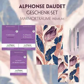EasyOriginal Verlag / Daudet |  Alphonse Daudet Geschenkset - 3 Bücher (mit Audio-Online) + Marmorträume Schreibset Premium | Buch |  Sack Fachmedien