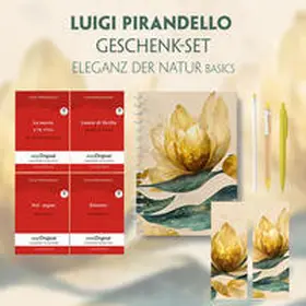 EasyOriginal Verlag / Pirandello |  Luigi Pirandello Geschenkset - 4 Bücher (mit Audio-Online) + Eleganz der Natur Schreibset Basics | Buch |  Sack Fachmedien