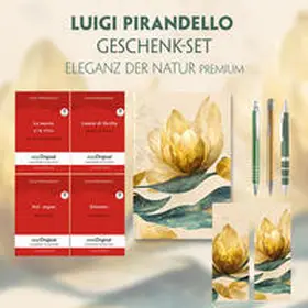 EasyOriginal Verlag / Pirandello |  Luigi Pirandello Geschenkset - 4 Bücher (mit Audio-Online) + Eleganz der Natur Schreibset Premium | Buch |  Sack Fachmedien