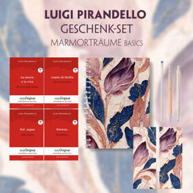 EasyOriginal Verlag / Pirandello |  Luigi Pirandello Geschenkset - 4 Bücher (mit Audio-Online) + Marmorträume Schreibset Basics | Buch |  Sack Fachmedien