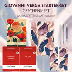 EasyOriginal Verlag / Verga |  Vita dei campi Starter-Paket Geschenkset - 3 Bücher (mit Audio-Online) + Marmorträume Schreibset Premium | Buch |  Sack Fachmedien