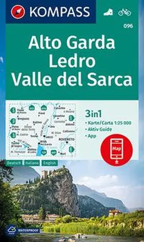  KOMPASS Wanderkarte 096 Alto Garda, Ledro, Valle del Sarca 1:25.000 | Sonstiges |  Sack Fachmedien