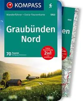 Heitzmann |  KOMPASS Wanderführer Graubünden Nord, 70 Touren | Buch |  Sack Fachmedien
