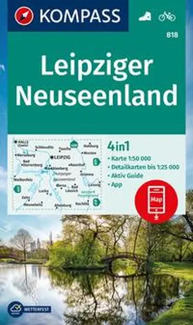  KOMPASS Wanderkarte 818 Leipziger Neuseenland 1:50.000 | Sonstiges |  Sack Fachmedien