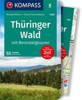 Tschersich |  KOMPASS Wanderführer Thüringer Wald mit Rennsteigtouren, 55 Touren | Buch |  Sack Fachmedien