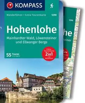 Aigner |  KOMPASS Wanderführer Hohenlohe, Mainhardter Wald, Löwensteiner und Ellwanger Berge, 55 Touren mit Extra-Tourenkarte | Buch |  Sack Fachmedien