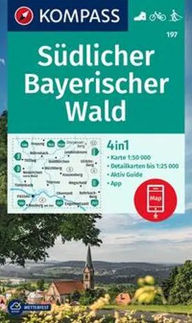  KOMPASS Wanderkarte 197 Südlicher Bayerischer Wald 1:50.000 | Sonstiges |  Sack Fachmedien
