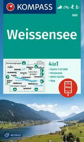  KOMPASS Wanderkarte 060 Weissensee 1:25.000 | Sonstiges |  Sack Fachmedien