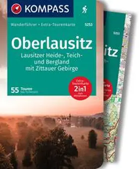 Tschersich |  KOMPASS Wanderführer Oberlausitz, Lausitzer Heide-, Teich- und Bergland, mit Zittauer Gebirge, 55 Touren mit Extra-Tourenkarte | Buch |  Sack Fachmedien