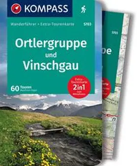 Föger |  KOMPASS Wanderführer Ortlergruppe und Vinschgau, 60 Touren mit Extra-Tourenkarte | Buch |  Sack Fachmedien