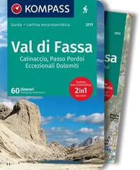 Heitzmann |  KOMPASS guida escursionistica Val di Fassa / Fassatal, 60 itinerari | Buch |  Sack Fachmedien