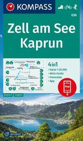  KOMPASS Wanderkarte 030 Zell am See, Kaprun 1:35.000 | Sonstiges |  Sack Fachmedien