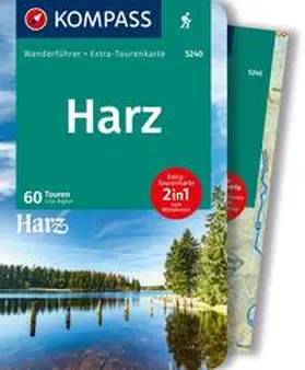 Aigner |  KOMPASS Wanderführer Harz, 60 Touren mit Extra-Tourenkarte | Buch |  Sack Fachmedien