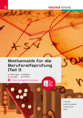 Tinhof / Gerstendorf / Girlinger |  Mathematik für die Berufsreifeprüfung (Teil 1) + digitales Zusatzpaket + E-Book | Buch |  Sack Fachmedien