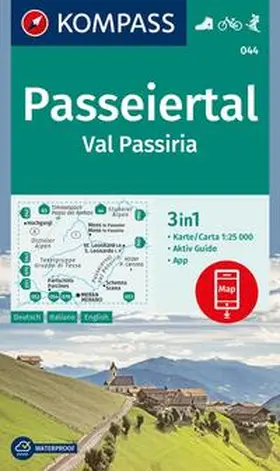  KOMPASS Wanderkarte 044 Passeiertal / Val Passiria 1:25.000 | Sonstiges |  Sack Fachmedien