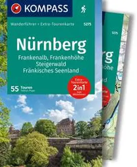 Pape |  KOMPASS Wanderführer Nürnberg, Frankenalb, Frankenhöhe, Steigerwald, Fränkisches Seenland, 55 Touren mit Extra-Tourenkarte | Buch |  Sack Fachmedien