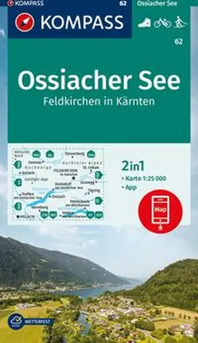  KOMPASS Wanderkarte 62 Ossiacher See, Feldkirchen in Kärnten 1:25.000 | Sonstiges |  Sack Fachmedien