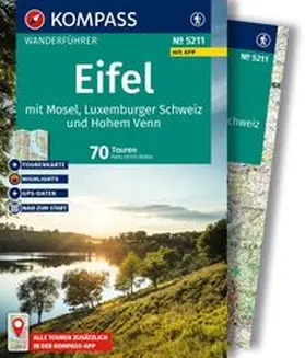 Stetter |  KOMPASS Wanderführer Eifel mit Mosel, Luxemburger Schweiz und Hohem Venn, 70 Touren mit Extra-Tourenkarte | Buch |  Sack Fachmedien