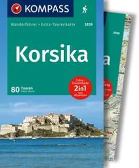 Mertz |  KOMPASS Wanderführer Korsika, 80 Touren mit Extra-Tourenkarte | Buch |  Sack Fachmedien