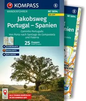 Schwänz |  KOMPASS Wanderführer Jakobsweg Portugal - Spanien, 25 Etappen mit Extra-Tourenkarte | Buch |  Sack Fachmedien