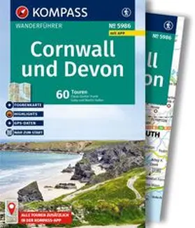 Frank / Hafen |  KOMPASS Wanderführer Cornwall und Devon, 60 Touren mit Extra-Tourenkarte | Buch |  Sack Fachmedien