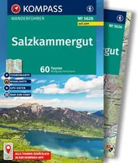 Heitzmann |  KOMPASS Wanderführer Salzkammergut, 60 Touren mit Extra-Tourenkarte | Buch |  Sack Fachmedien