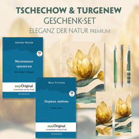 EasyOriginal Verlag / Tschechow / Turgenew |  Tschechow & Turgenew Geschenkset - 2 Bücher (Softcover mit Audio-Online) + Eleganz der Natur Schreibset Premium | Buch |  Sack Fachmedien